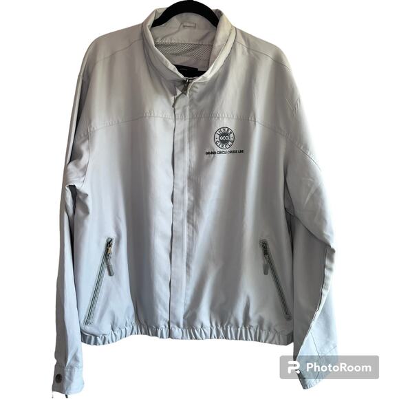 Inner Circle Grand Circle Cruise Line zip up Windbreaker Jacket Size Large - Picture 1 of 8